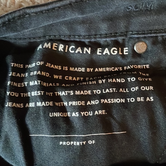 American Eagle black NE(X)T Level Flex lightly distressed jeans - Picture 5 of 7